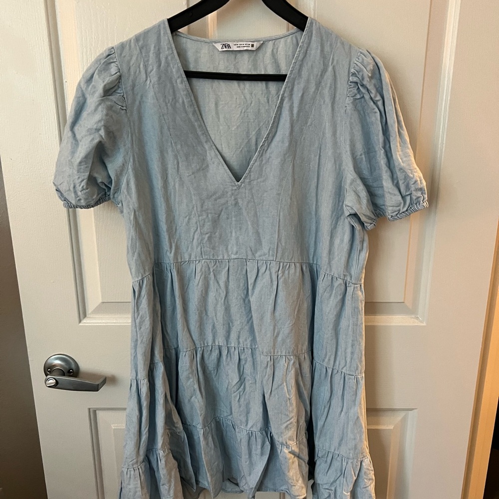 Zara Light Blue Women's Dress